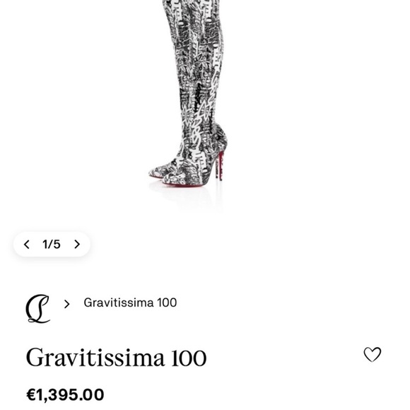 Christian Louboutin Gravitissima Over the knee thigh high boots RETAIL 1,395 - Picture 3 of 10